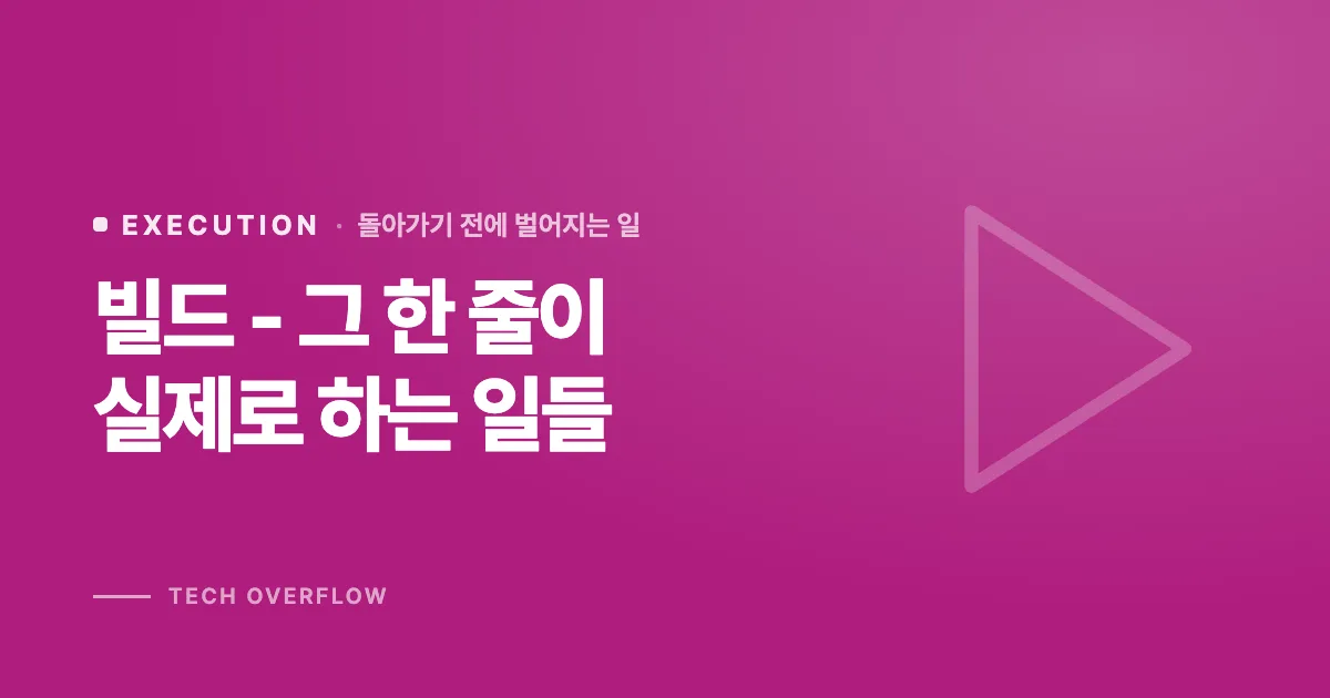 빌드 - 그 한 줄이 실제로 하는 일들