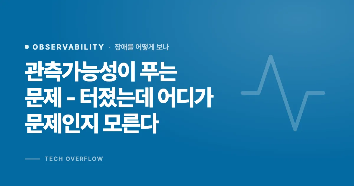 관측가능성이 푸는 문제 - 터졌는데 어디가 문제인지 모른다