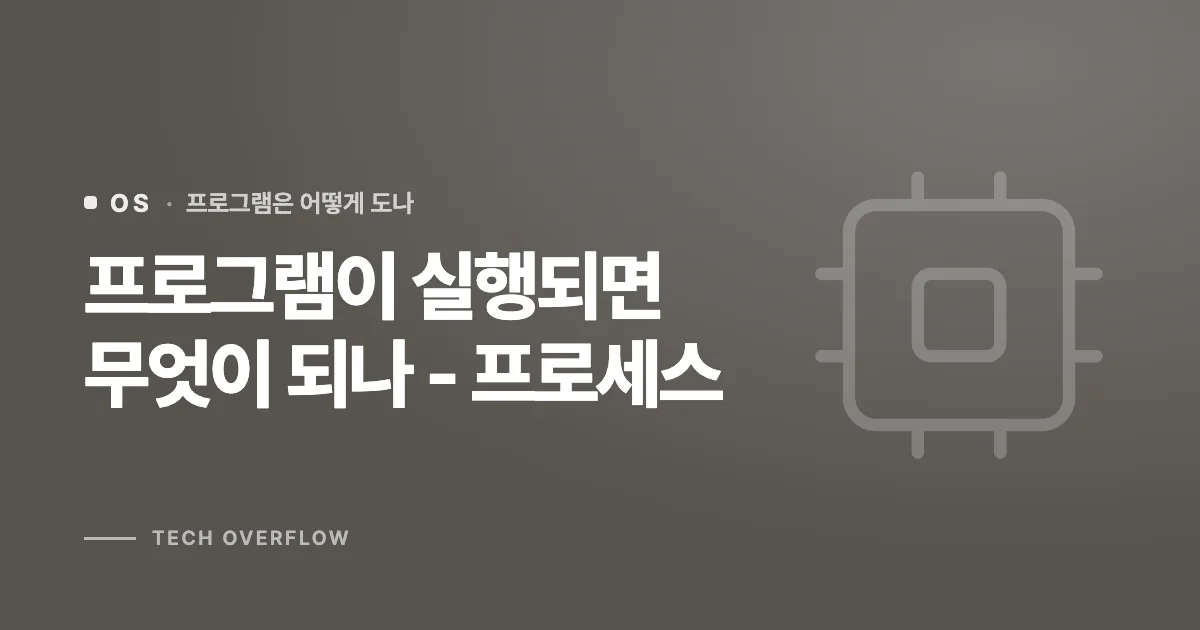 프로그램이 실행되면 무엇이 되나 - 프로세스
