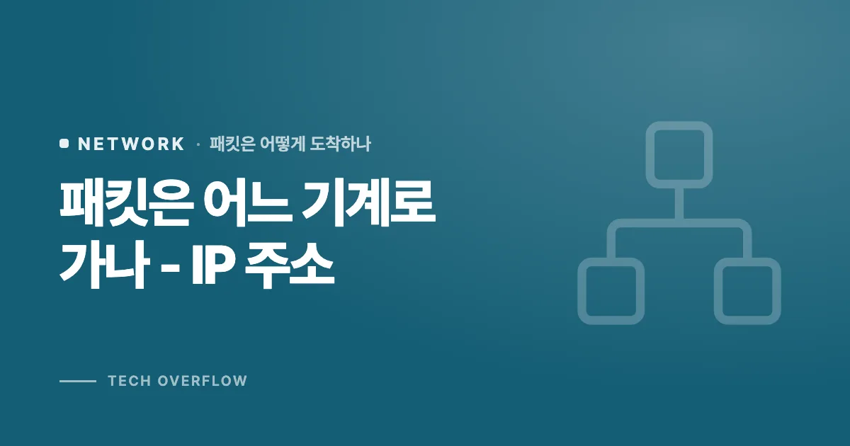 패킷은 어느 기계로 가나 - IP 주소